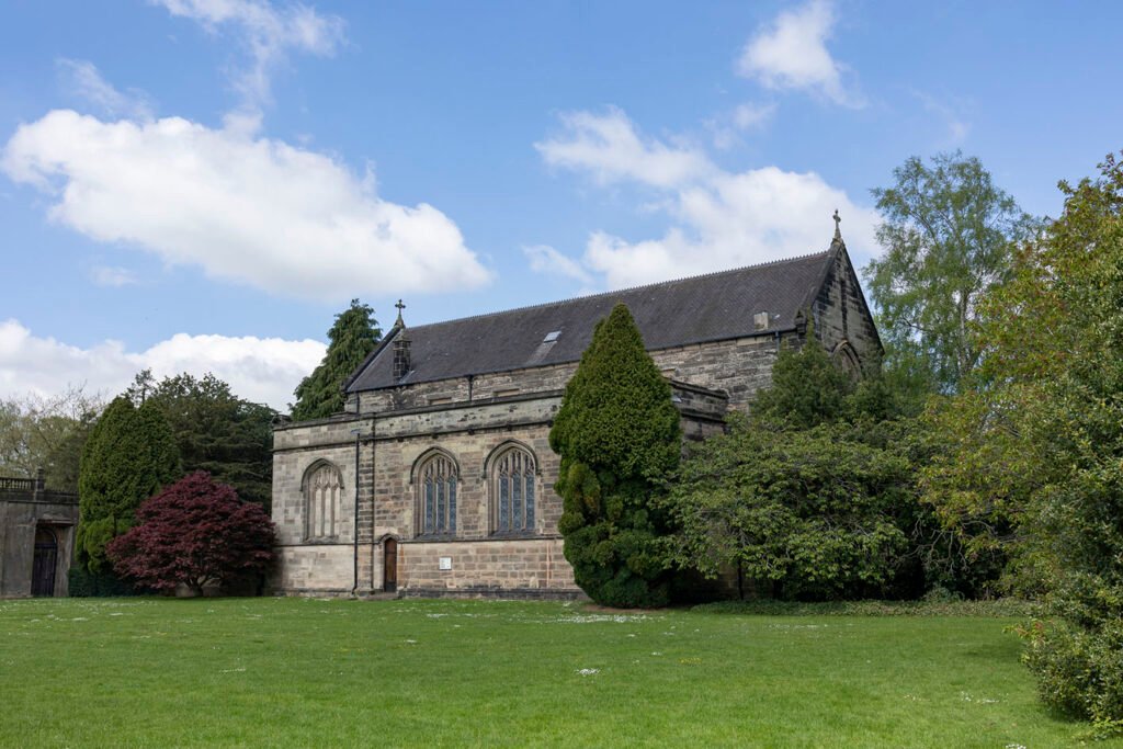 Newcastle-under-Lyme, Staffordshire-united kingdom April, 14, 2022 St. Marys and All Saints Church